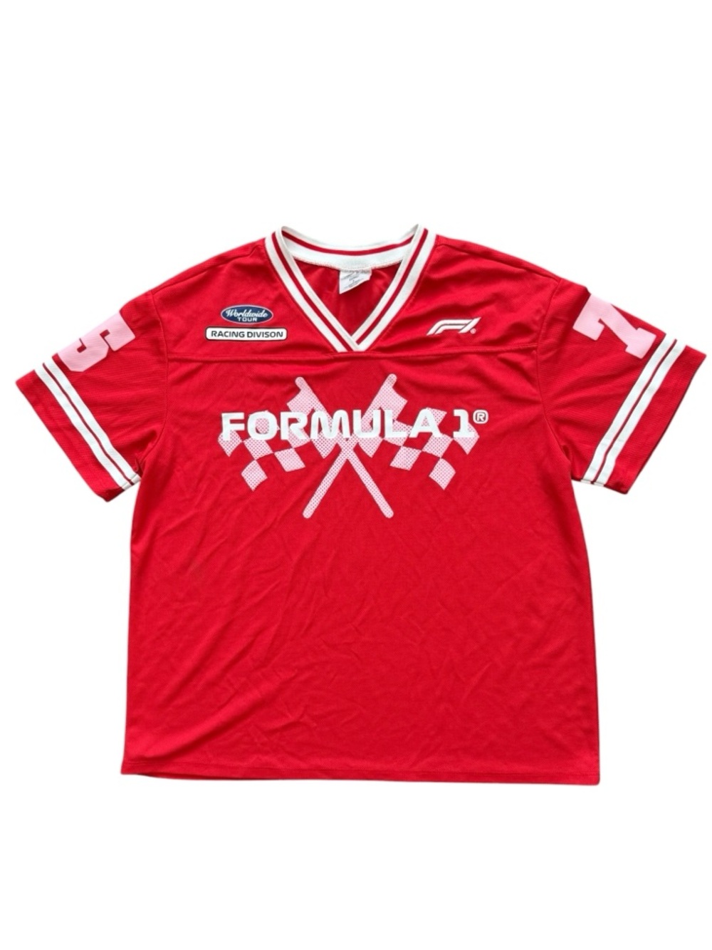 Formula 1 Red Short Sleeve Racing Tee